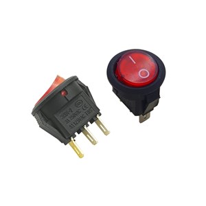 کلید راکر گرد کوچک چراغدار KCD1-601SN | فروش عمده