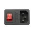 AC SOCKET MALE فیوزدار کلیددار خاری AC-01