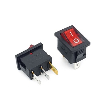 کلید راکر چراغدار KCD1-101N 3PIN | فروش عمده