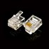 سرسوکت نری خط تلفن RJ11 6P4C بسته 100 عددی 