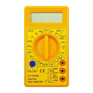 مولتی متر دیجیتالی DT-830D زرد