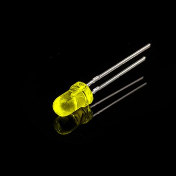 ال ای دی 3mm زرد شفاف پایه کوتاه | فروش عمده