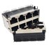 کانکتور شبکه 2x4 مادگی روبردی RJ45