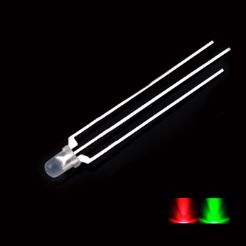 ال ای دی 3mm دورنگ کاتد مشترک سبز و قرمز
