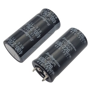 خازن الکترولیت RUBYCON 22x45 220uF-400V