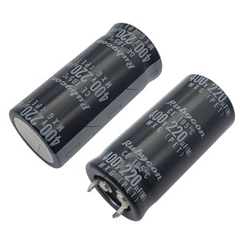 خازن الکترولیت RUBYCON 22x45 220uF-400V