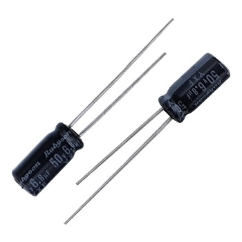 خازن الکترولیت نواری RUBYCON 5x11 6.8uF-50V