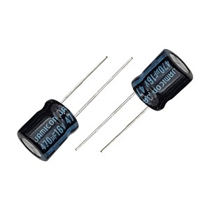 خازن الکترولیت نواری JAMICON 10x13 470uF-16V