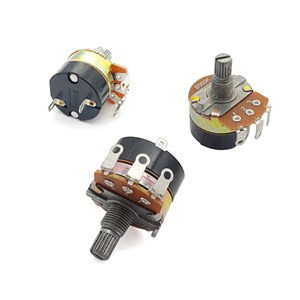 کلید ولوم ته بزرگ دسته کوتاه WH138 500K