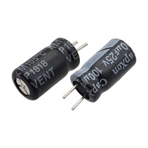 خازن الکترولیت CAPXON 6.3x11 100uF-25V پایه کوتاه 