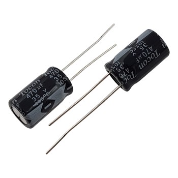 خازن الکترولیت TOCON 10x17 470uF-35V