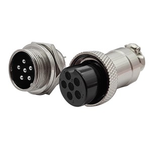 کانکتور فلزی نظامی 6PIN GX20