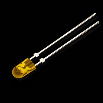 ال ای دی اوال 4mm زرد مات نواری 436 LITEON OVAL