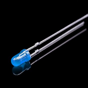 ال ای دی 3mm آبی مات پایه بلند