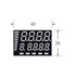 نمایشگر 9 دیجیت 2 ردیفه ALC-40266RGY2 40x26