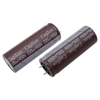 خازن الکترولیت CAPXON 18x50 220uF-450V پایه کوتاه