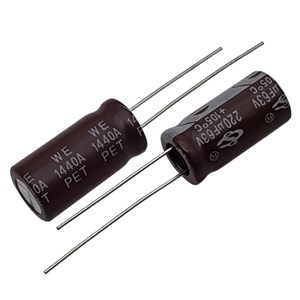 خازن الکترولیت SAMWHA 10x20 220uF-63V