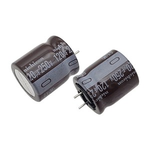 خازن الکترولیت NICHICON 18x20 120uF-250V پایه کوتاه