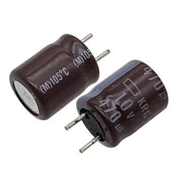 خازن الکترولیت NIPPON 8x10 470uF-10V پایه کوتاه