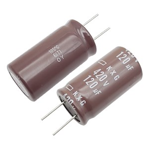 خازن الکترولیت NIPPON 18x34 120uF-420V پایه کوتاه