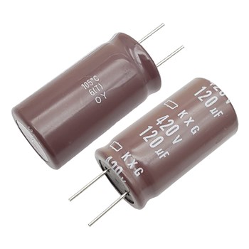 خازن الکترولیت NIPPON 18x34 120uF-420V پایه کوتاه