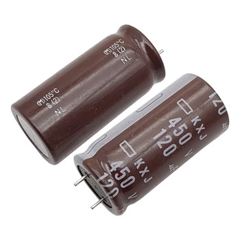 خازن الکترولیت NIPPON 18x36 120uF-450V پایه کوتاه