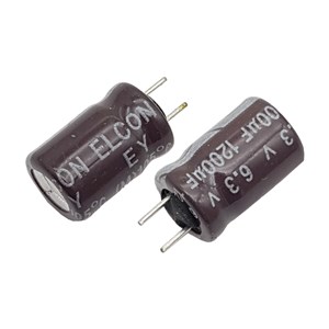 خازن الکترولیت ELCON 8x12 1200uF-6.3V پایه کوتاه