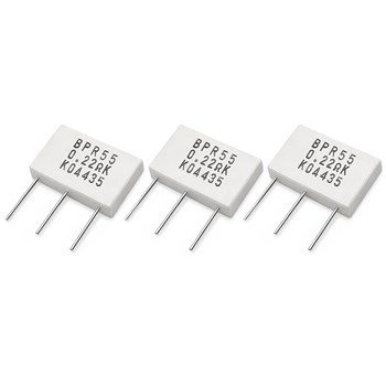 مقاومت آجری ایستاده BPR55 0.22ohm 5W+5W برند KOA ژاپن