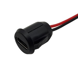جك مادگی سیمدار گرد USB TYPE-C