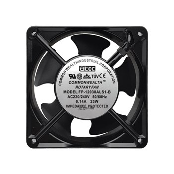 فن بلبرینگی ALUMINUM 12x12x3.8 220V 12038