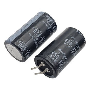 خازن الکترولیت RUBYCON R/A 30x55 820uF-450V
